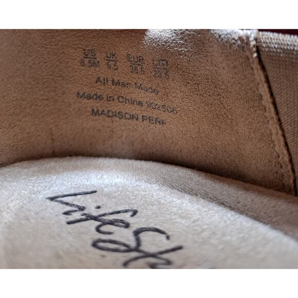 Lifestride Women's  8.5M Madison Penny Loafer Pink Slip-On Faux Leather - Picture 6 of 7